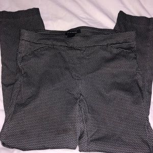 Abstract print stretchy trousers